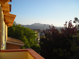 Vista dal balcone della sala da pranzo