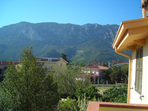 Vista dal balcone della sala da pranzo